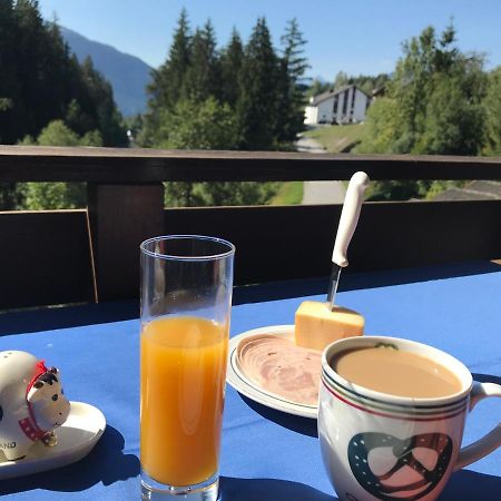 Ferienwohnung Laax Mit Traumblick, Grossem Balkon Und Terrasse Buitenkant foto