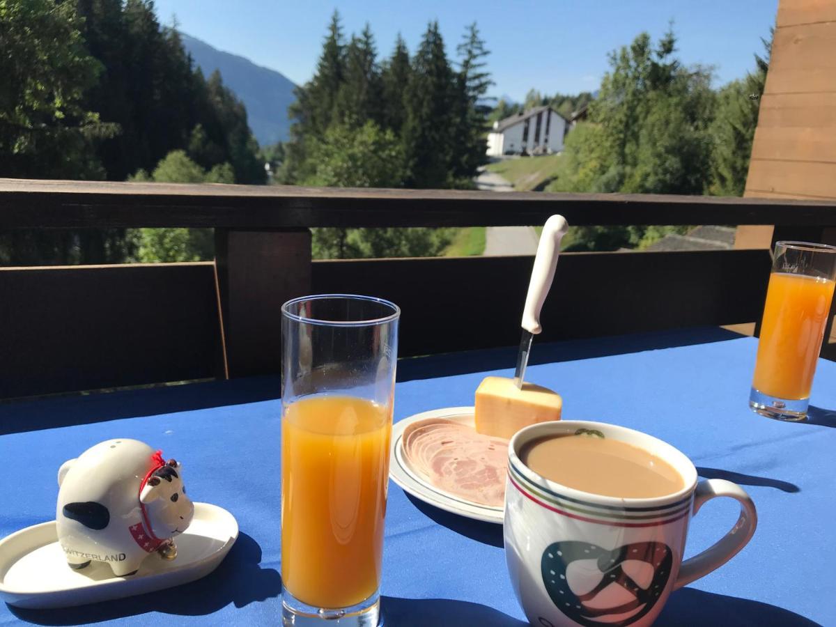 Ferienwohnung Laax Mit Traumblick, Grossem Balkon Und Terrasse Buitenkant foto