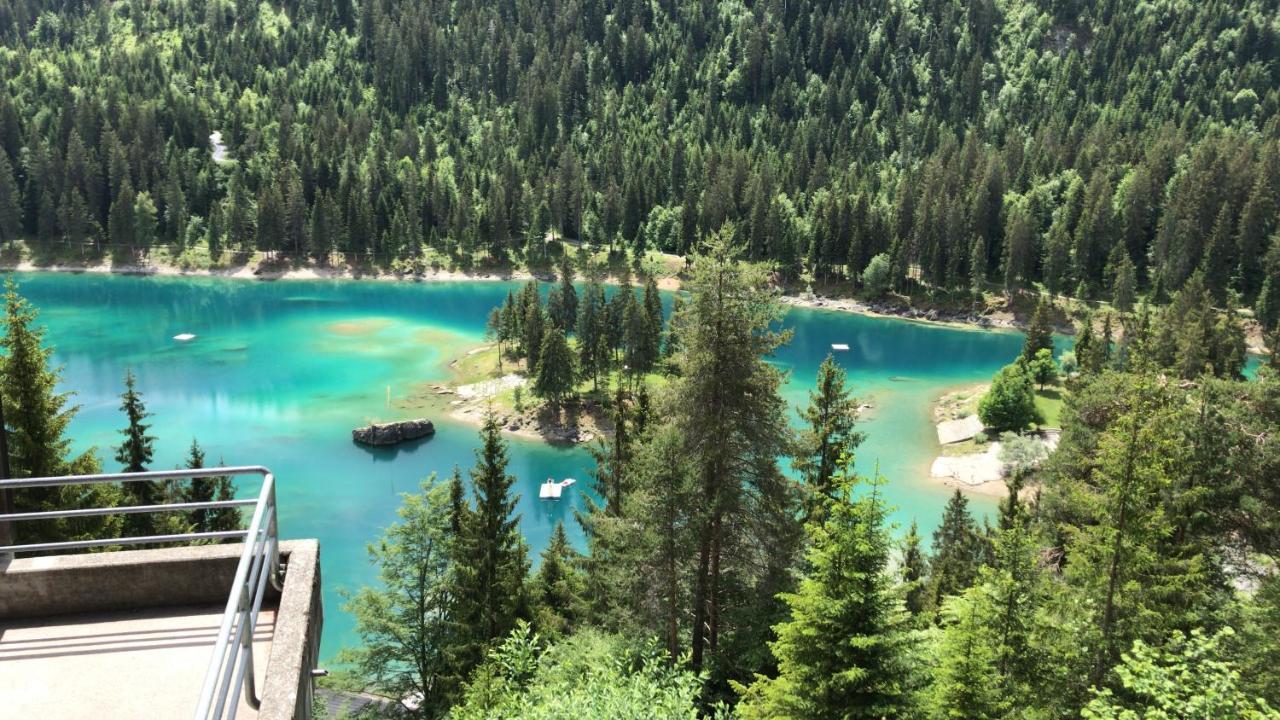 Ferienwohnung Laax Mit Traumblick, Grossem Balkon Und Terrasse Buitenkant foto